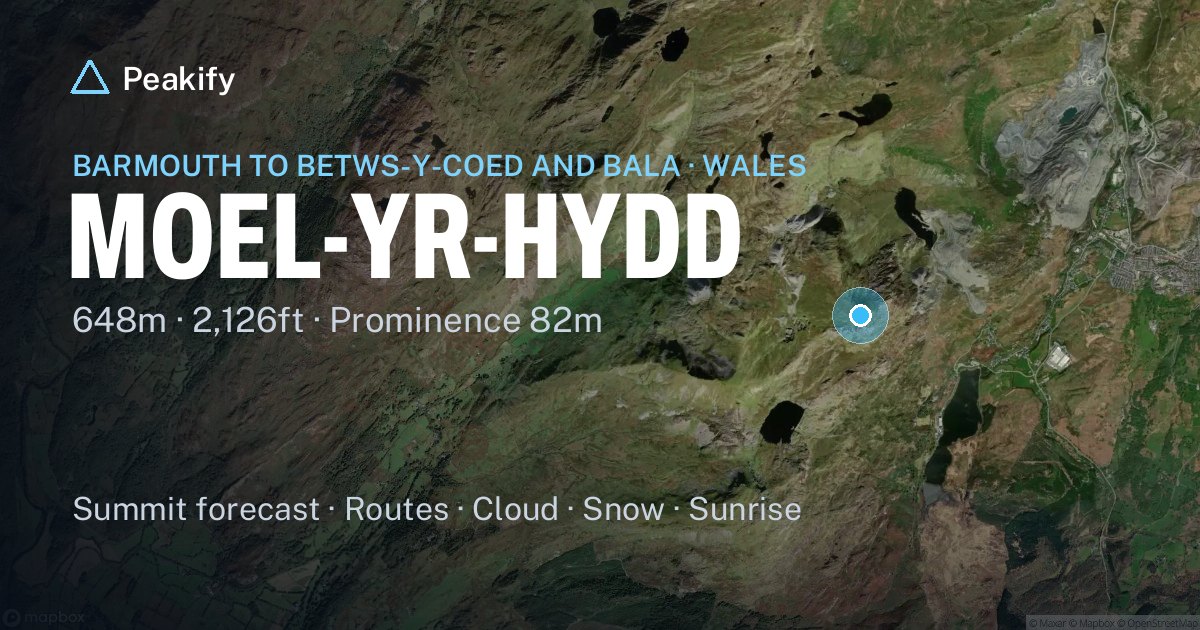 Moel-yr-hydd, Barmouth to Betws-y-Coed and Bala | Peakify.ai