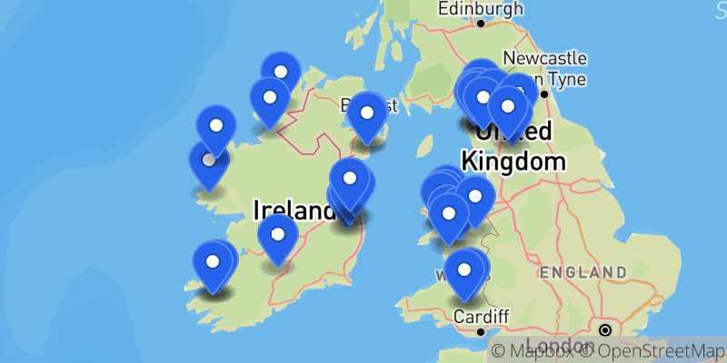 Map of the Hewitts summits