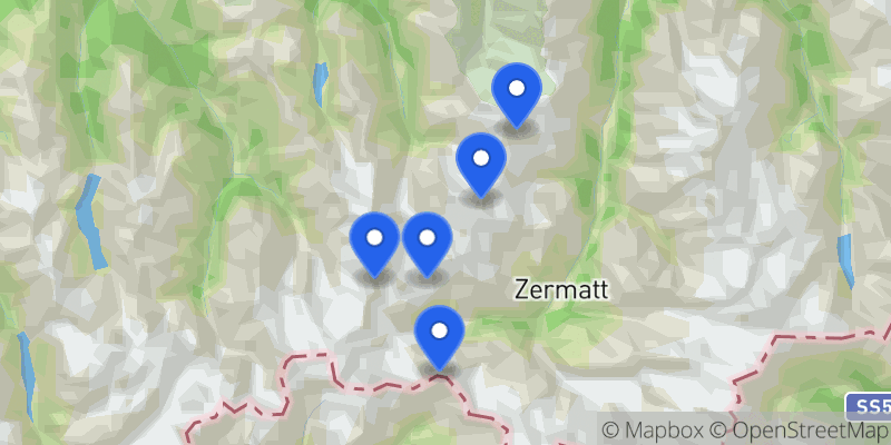 Map of the Imperial Crown of Zinal summits