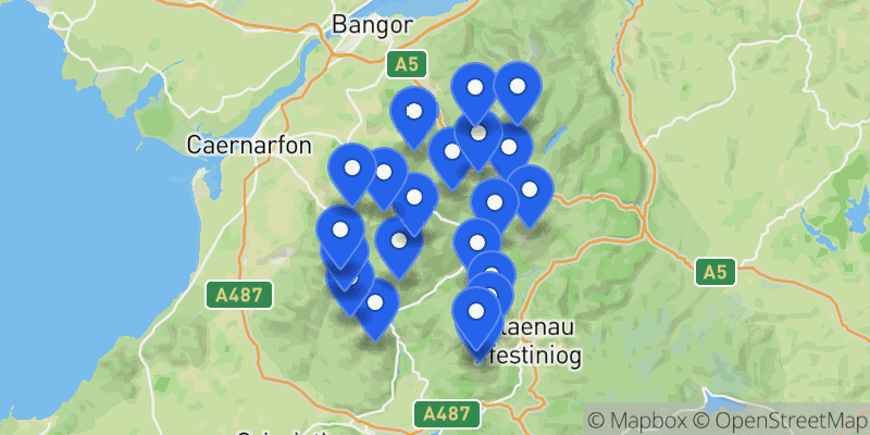 Map of the Paddy Buckley Round summits